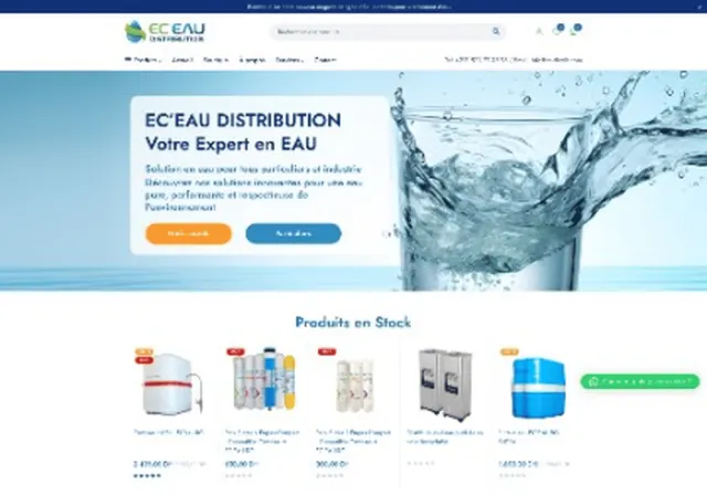 EC'Eau Distribution - E-commerce & Odoo