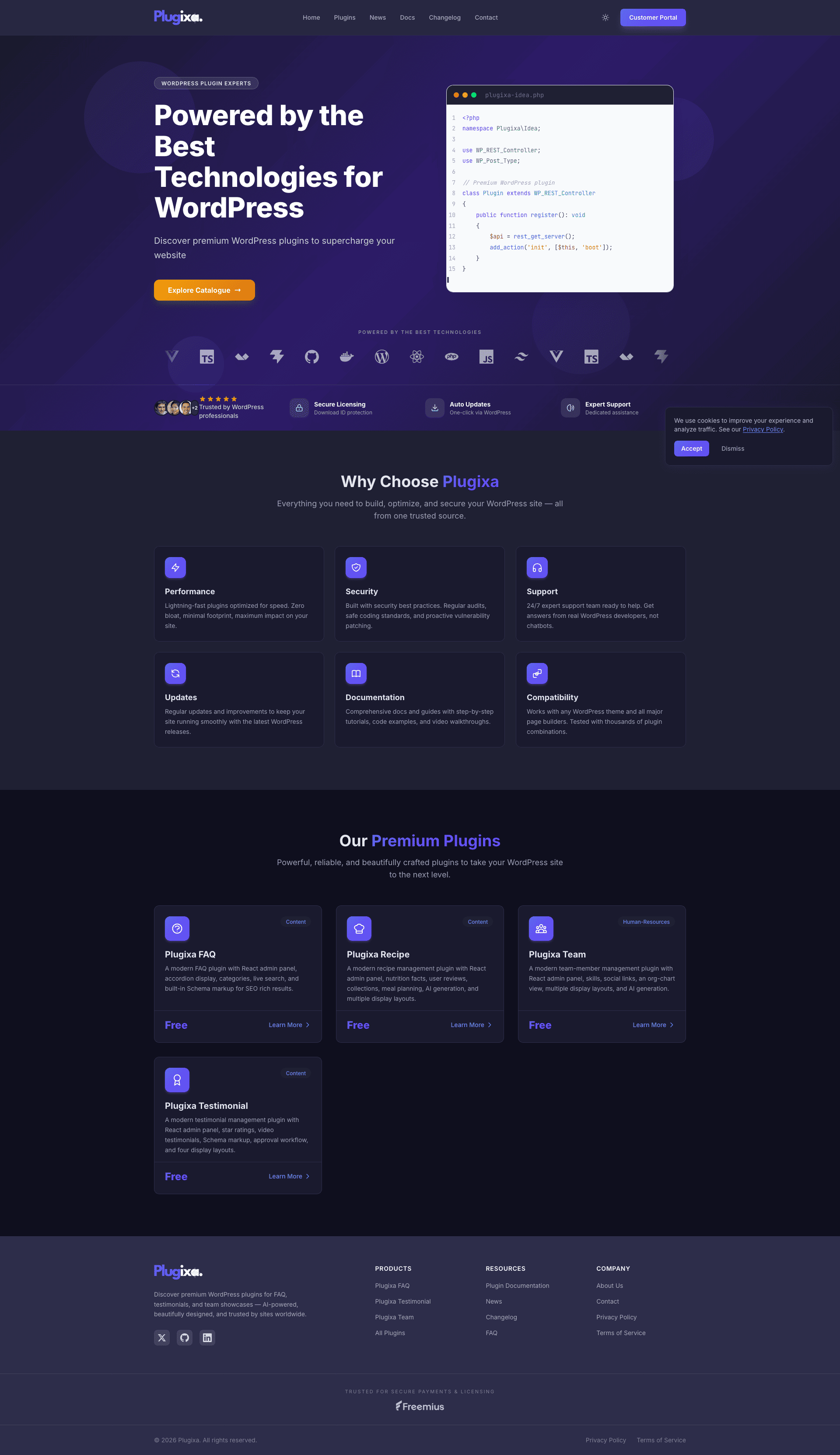 Plugixa - Plugins WordPress Premium