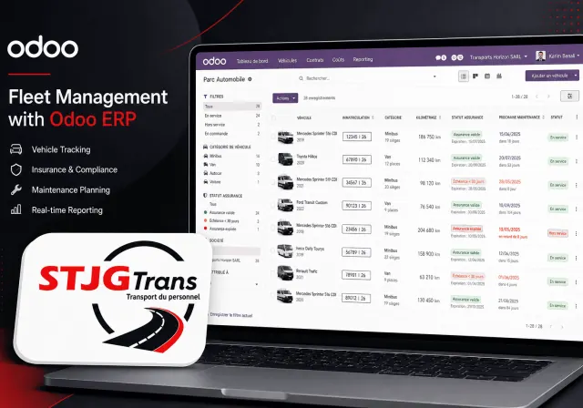 STJG Trans - Gestion Parc Auto & Odoo