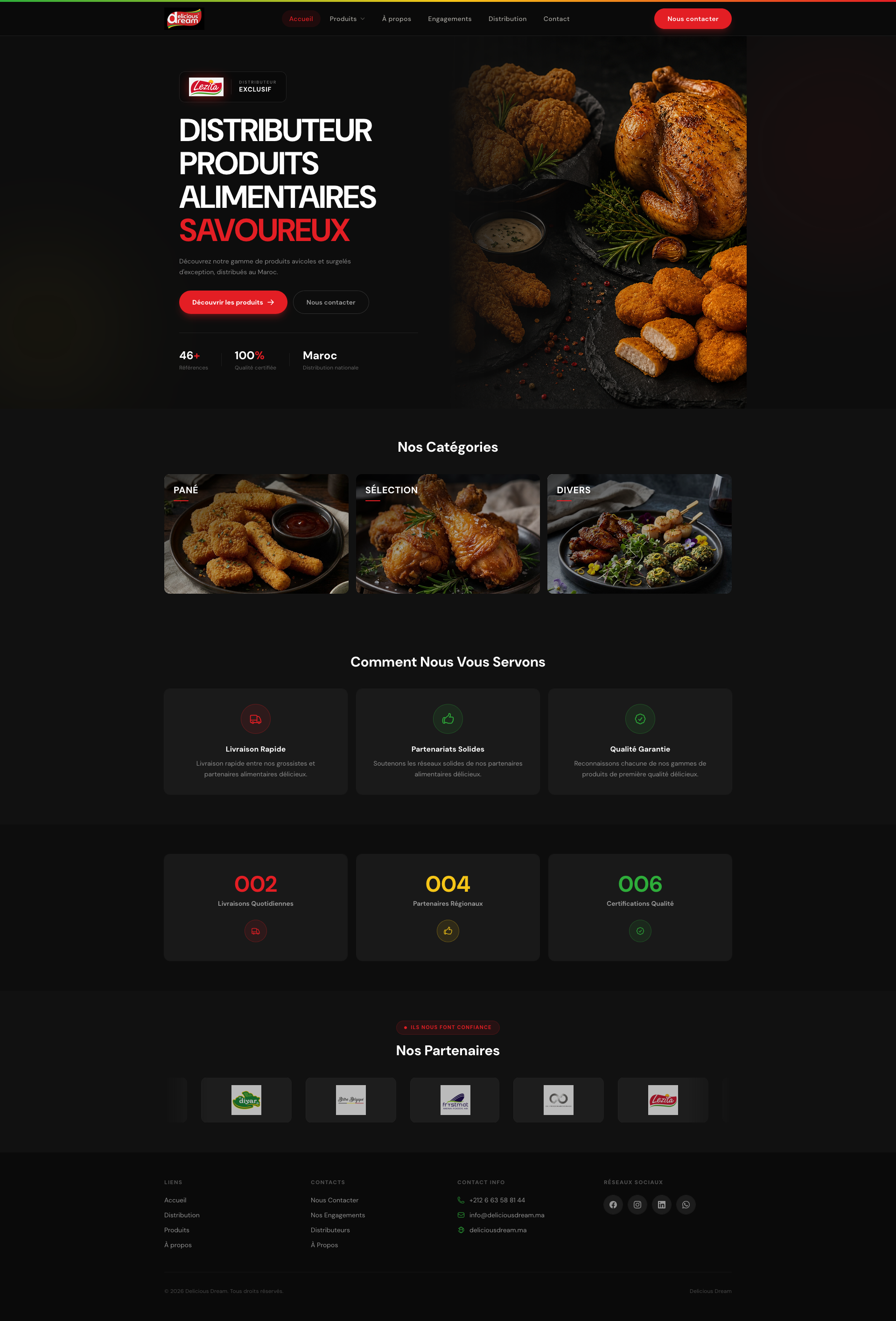 Delicious Dream - Distributeur de produits alimentaires au Maroc